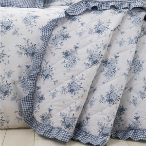 Catherine Lansfield Lucie Floral Blue Duvet Set