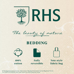 Royal Horticultural Society Exotic Floral Green Duvet Set
