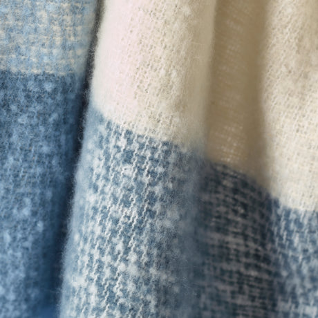 Catherine Lansfield Faux Mohair Check 130cm x 170cm Throws