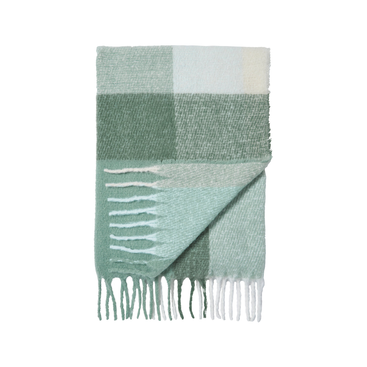 Catherine Lansfield Faux Mohair Check 130cm x 170cm Throws