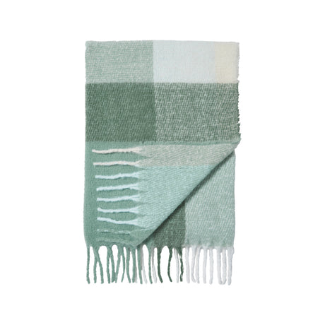 Catherine Lansfield Faux Mohair Check 130cm x 170cm Throws