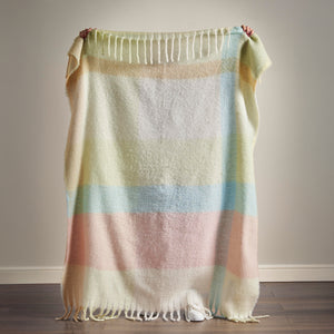 Catherine Lansfield Faux Mohair Check 130cm x 170cm Throws