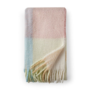 Catherine Lansfield Faux Mohair Check 130cm x 170cm Throws