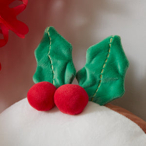 Catherine Lansfield Christmas Pudding Brown 3D Cushion