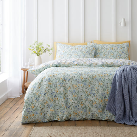 Bianca Ditsy Floral Green Duvet Set