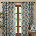 Pineapple Elephant Suri Eyelet Lined Curtains