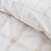 Bianca Oxton Check Natural Duvet Set