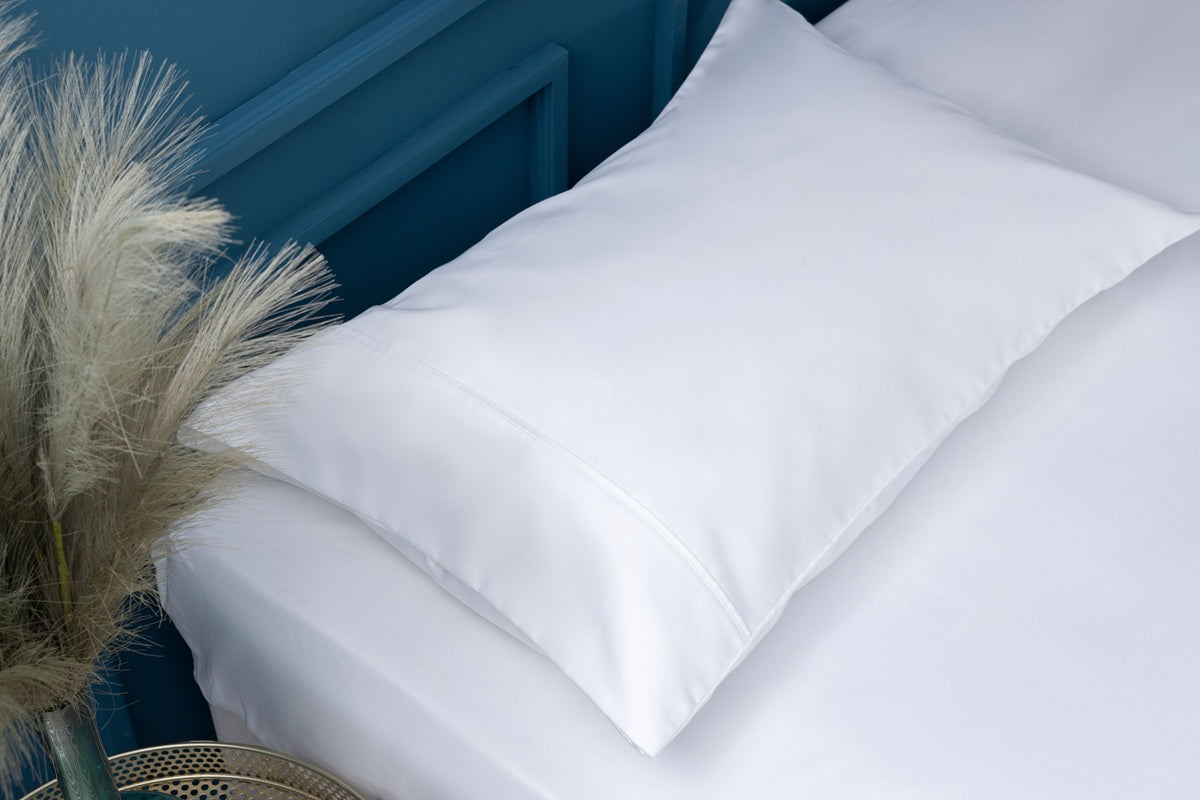 Belledorm 600 Thread Count Pure Egyptian Cotton Sateen White Sheets