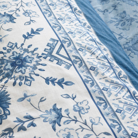 Catherine Lansfield Zoukara Blue Duvet Set