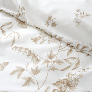 Bianca Fine Linens Thea Floral Natural Duvet Set