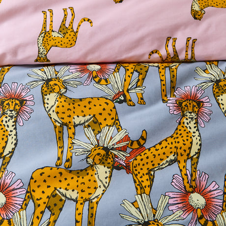 Their Nibs Untamed Cheetah Grey Duvet Set
