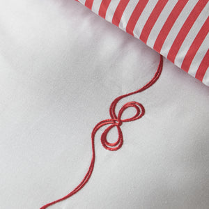 Catherine Lansfield Bow Embroidery Duvet Set