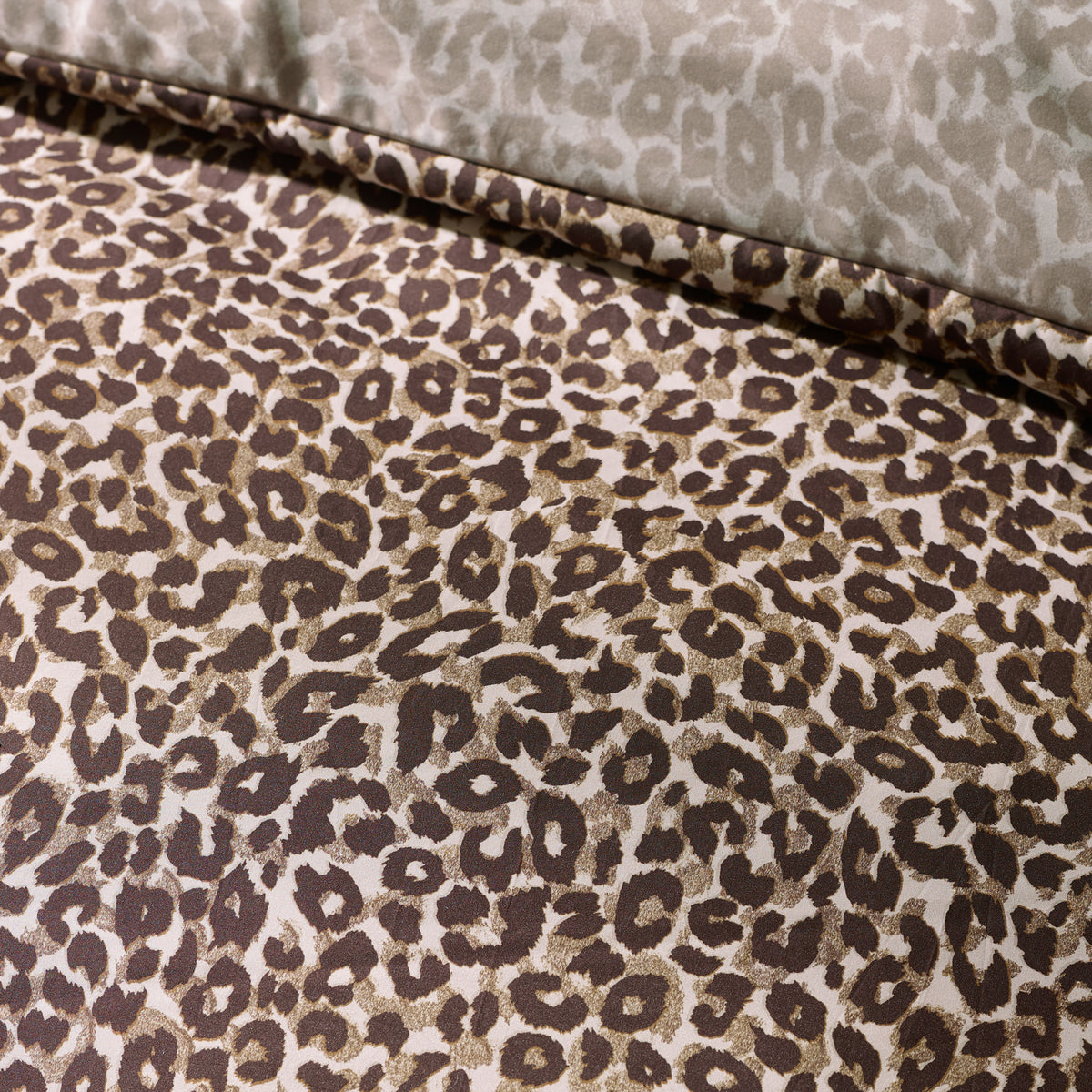 Catherine Lansfield Animal Print Brown Duvet Set