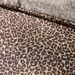 Catherine Lansfield Animal Print Brown Duvet Set