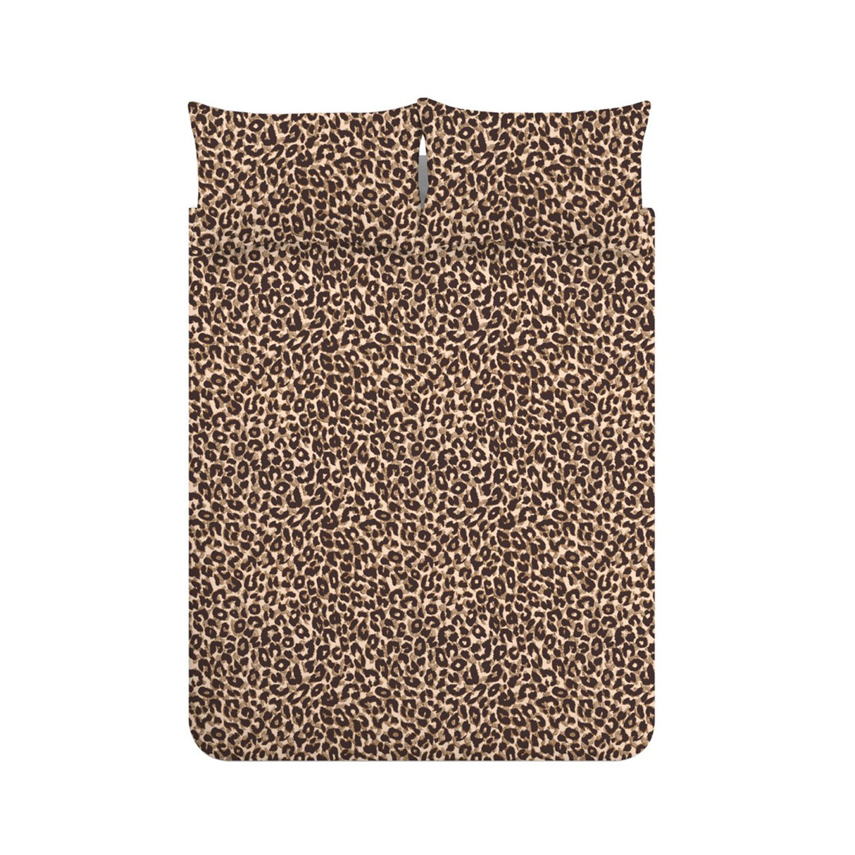 Catherine Lansfield Animal Print Brown Duvet Set