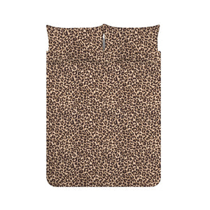 Catherine Lansfield Animal Print Brown Duvet Set