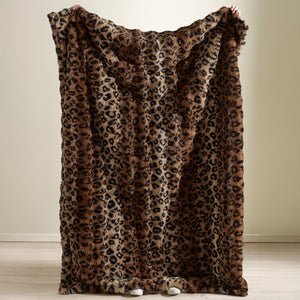 Catherine Lansfield Animal Print Brown Duvet Set