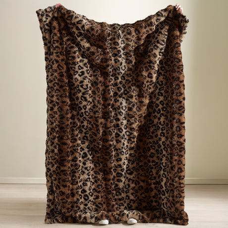 Catherine Lansfield Animal Print Brown Duvet Set