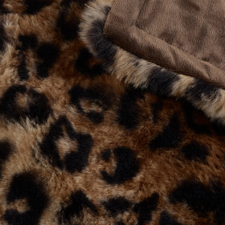 Catherine Lansfield Animal Print Brown Duvet Set