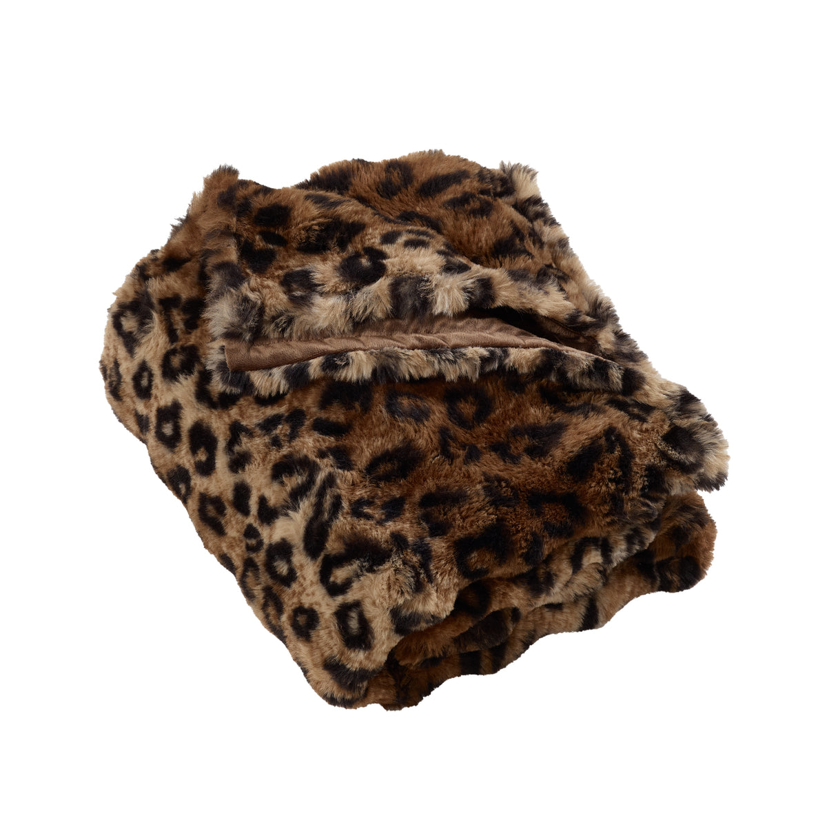 Catherine Lansfield Animal Print Brown Duvet Set