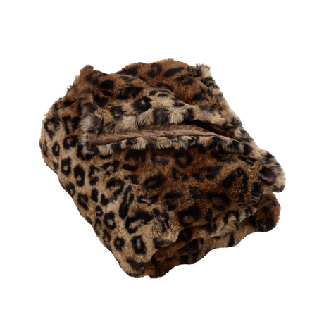 Catherine Lansfield Animal Print Brown Duvet Set