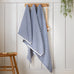 Catherine Lansfield Rice Weave Stripe 100% Cotton 500gsm Blue Towels