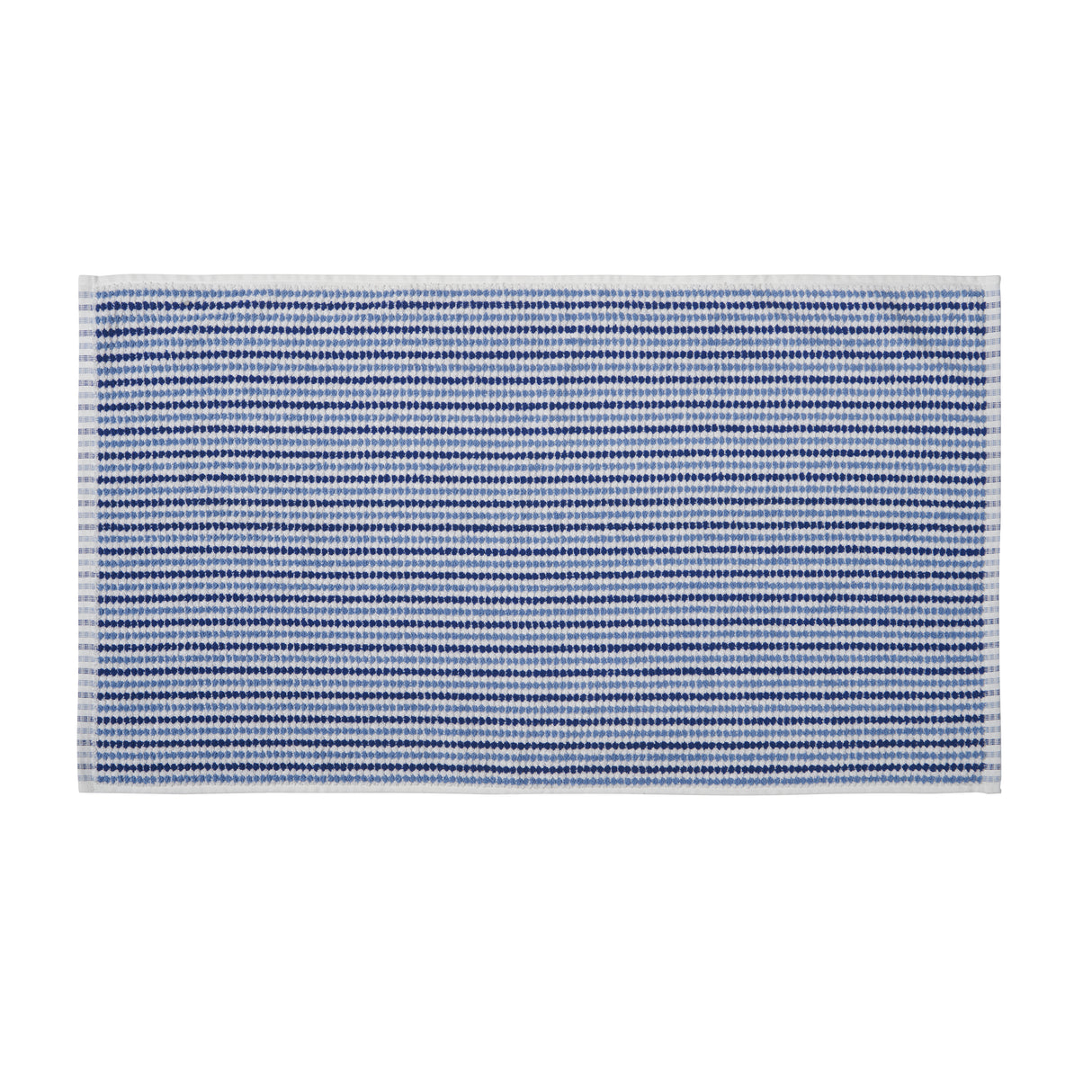 Catherine Lansfield Rice Weave Stripe 100% Cotton 500gsm Blue Towels