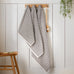 Catherine Lansfield Rice Weave Stripe 100% Cotton 500gsm Grey Towels