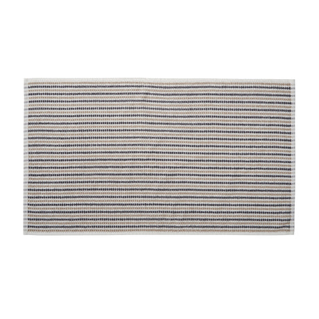 Catherine Lansfield Rice Weave Stripe 100% Cotton 500gsm Grey Towels