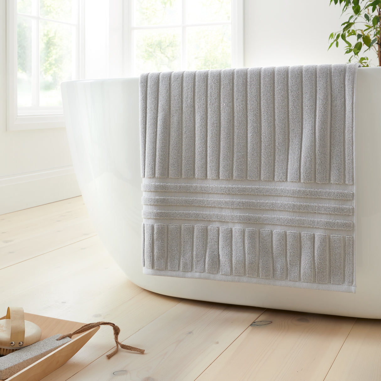 Bianca Hotel 100% Pure Cotton 600gsm Silver Towels