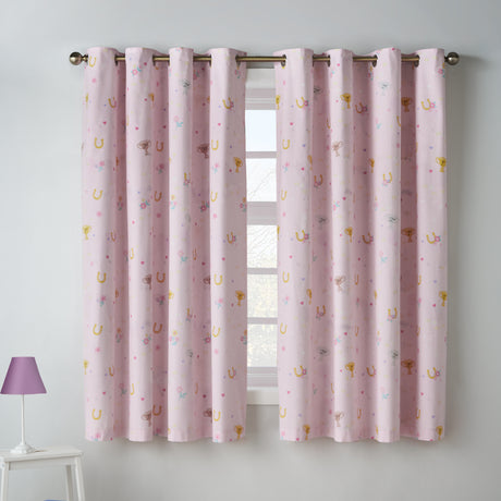 Catherine Lansfield Kids Happy Horses Cream/Pink Duvet Set