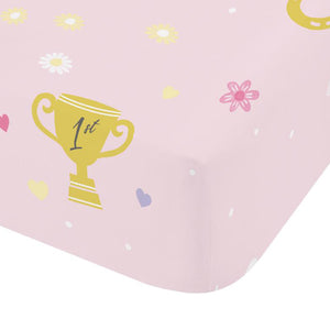 Catherine Lansfield Kids Happy Horses Cream/Pink Duvet Set