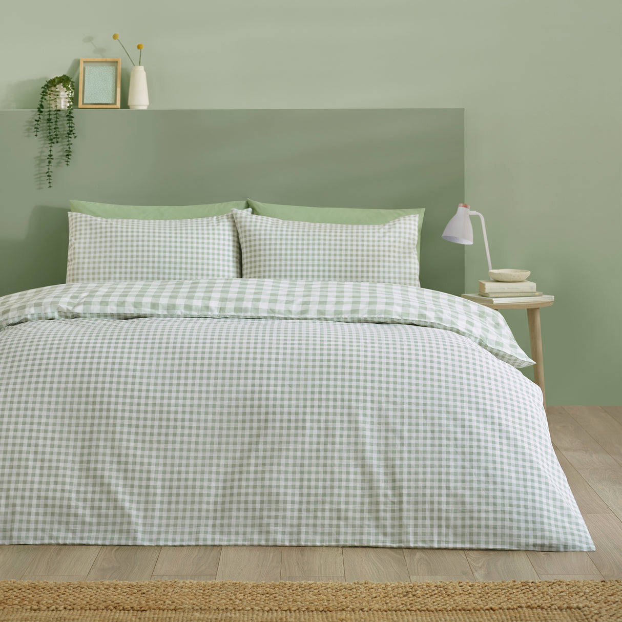 Catherine Lansfield Bamford Gingham Check Duvet Set