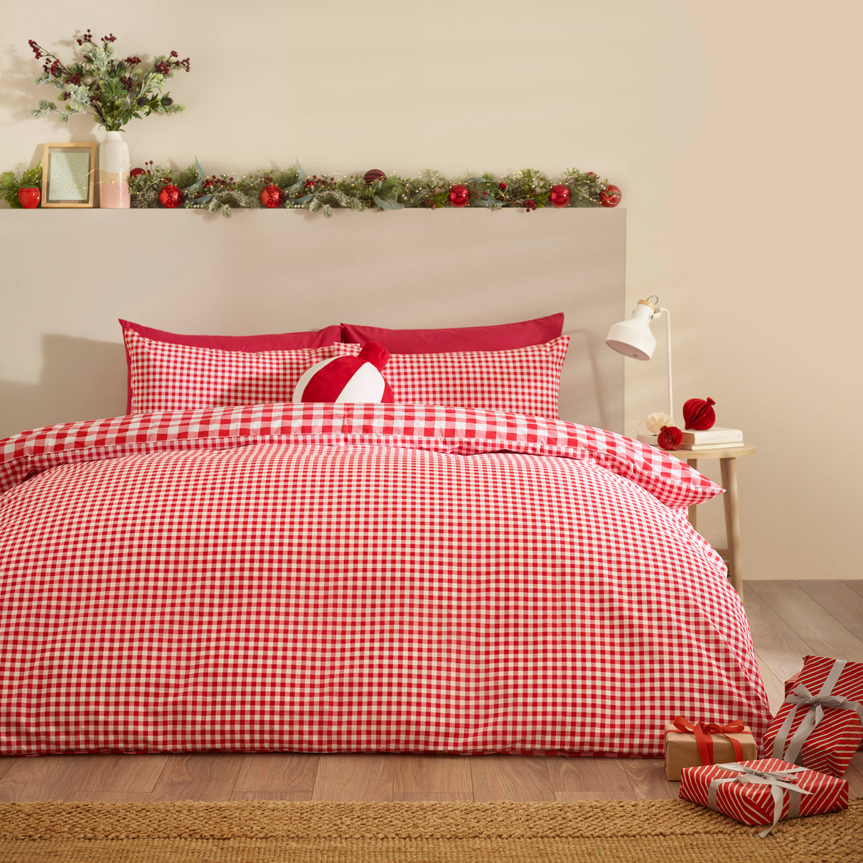 Catherine Lansfield Bamford Gingham Check Duvet Set