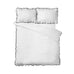 Catherine Lansfield So Soft Mono Frill Duvet Set