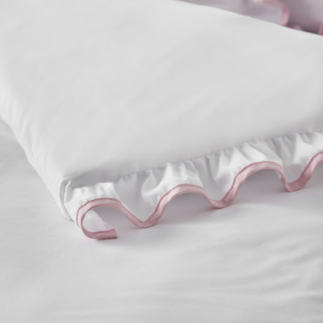 Catherine Lansfield So Soft Mono Frill Duvet Set