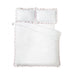 Catherine Lansfield So Soft Mono Frill Duvet Set