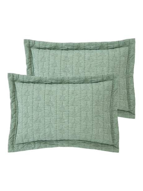 Pineapple Elephant Tamba Jersey Leaf Green Duvet Set
