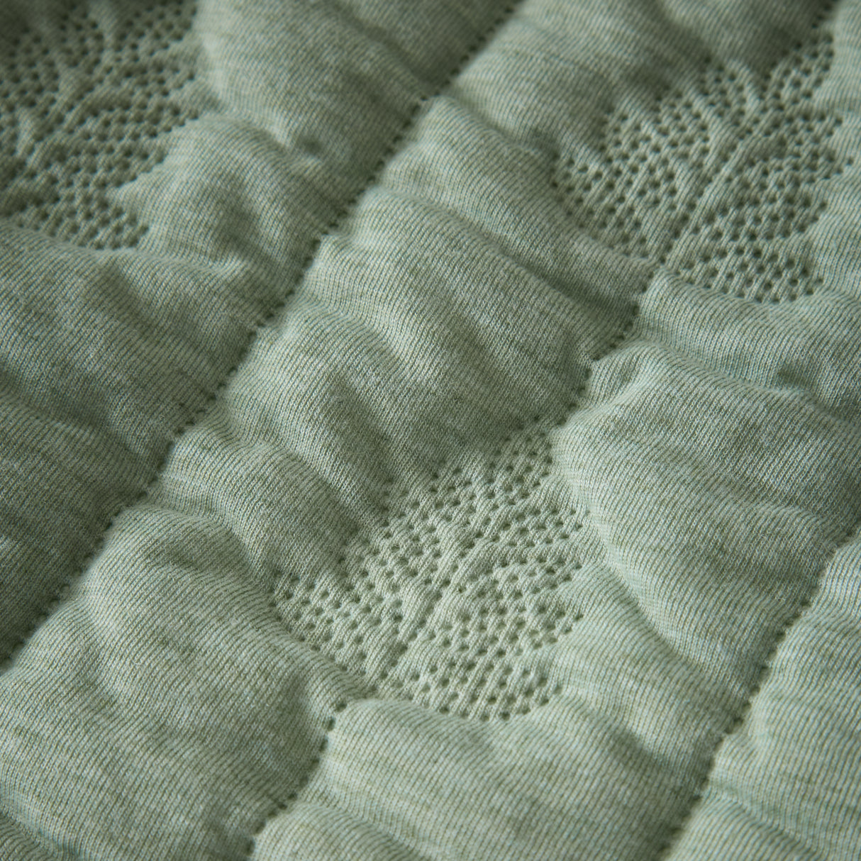 Pineapple Elephant Tamba Jersey Leaf Green Duvet Set