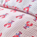 SASSY B_ Lobster Stripe Pink Blue Duvet Set