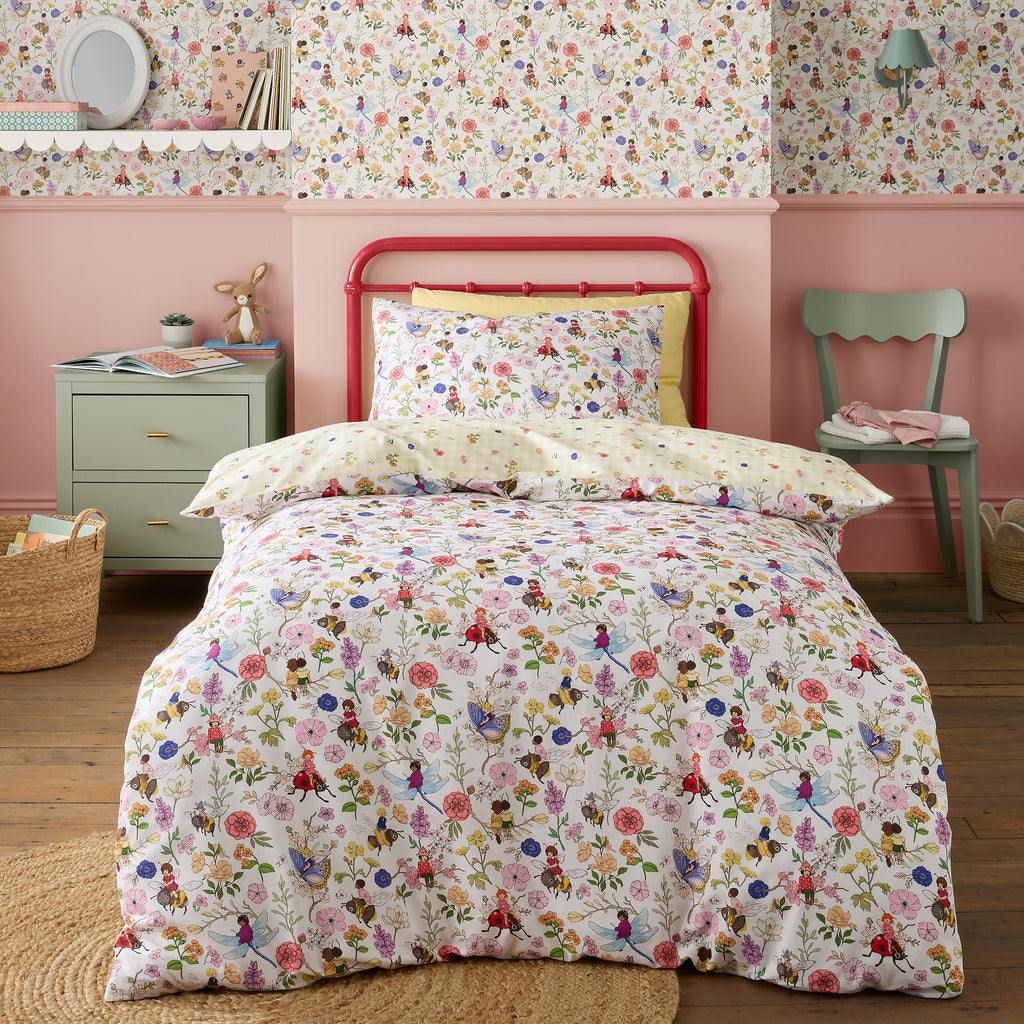 Belle & Boo Garden Friends White Duvet Set