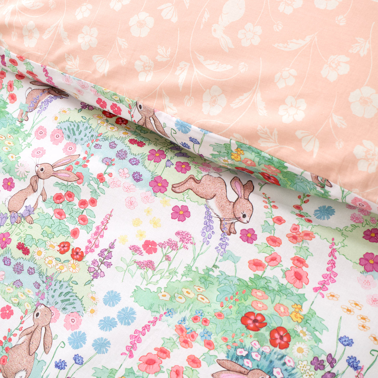 Belle & Boo Meadow Bunnies Blue Duvet Set