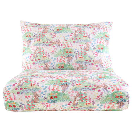 Belle & Boo Meadow Bunnies Blue Duvet Set