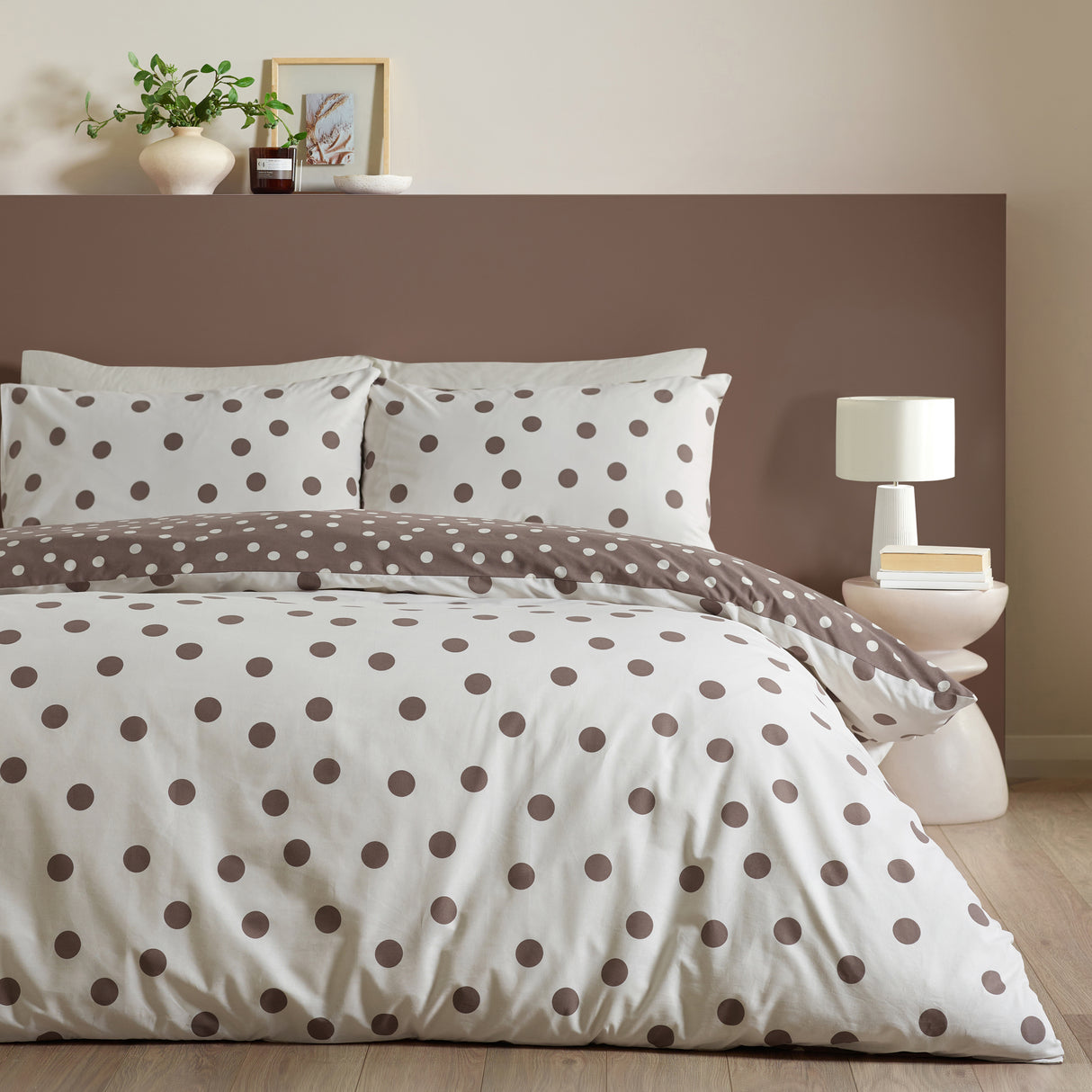 Catherine Lansfield Polka Dot Duvet Set