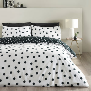 Catherine Lansfield Polka Dot Duvet Set