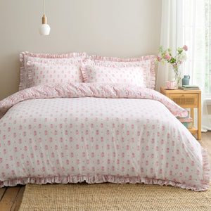 Cath Kidston Spitalfield Silk Stripe Pink Duvet Set