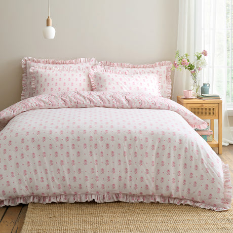 Cath Kidston Spitalfield Silk Stripe Pink Duvet Set