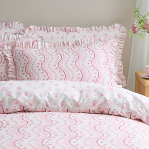 Cath Kidston Spitalfield Silk Stripe Pink Duvet Set