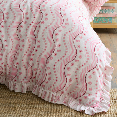 Cath Kidston Spitalfield Silk Stripe Pink Duvet Set