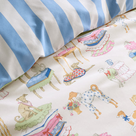 Cath Kidston Hackney Dogs Blue Duvet Set